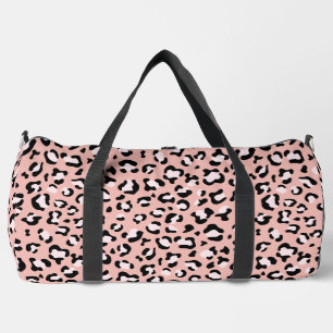Leopard Print, Leopard Spots, Pink Leopard Duffle Bag