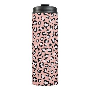 Leopard Print, Leopard Spots, Pink Leopard Thermal Tumbler