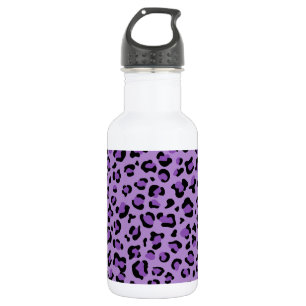 Leopard Print, Leopard Spots, Purple Leopard 532 Ml Water Bottle