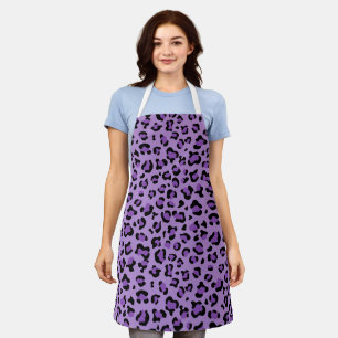 Leopard Print, Leopard Spots, Purple Leopard Apron