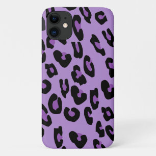 Leopard Print, Leopard Spots, Purple Leopard Case-Mate iPhone Case