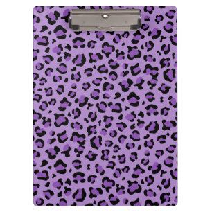 Leopard Print, Leopard Spots, Purple Leopard Clipboard