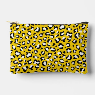 Leopard Print, Leopard Spots, Yellow Leopard Accessory Pouch