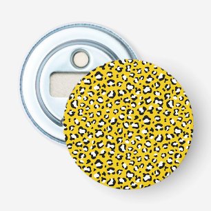 Leopard Print, Leopard Spots, Yellow Leopard Bottle Opener