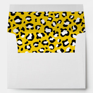Leopard Print, Leopard Spots, Yellow Leopard Envelope