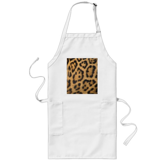 Leopard Print Long Apron (Front)