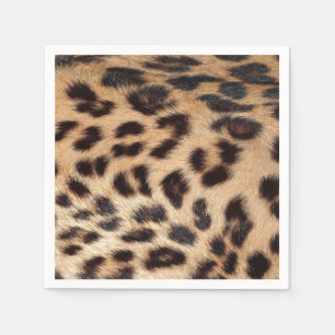 leopard print look texture Customise Add Text Napkin