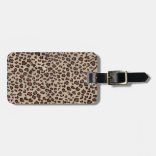 Leopard Print Luggage Tag