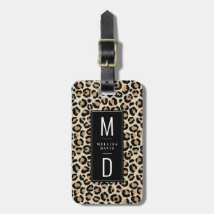 Leopard Print Luggage Tag