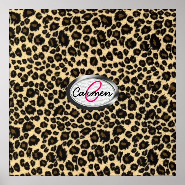 Leopard Print Monogram (Front)