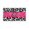 Leopard Print Monogram Business Cards