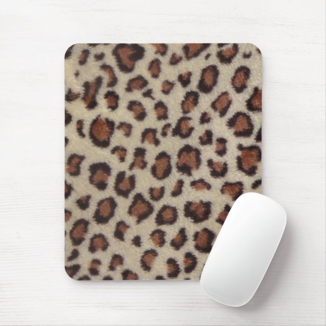 Leopard Print Mouse Pad (With Mouse)