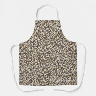 Leopard Print NAME Wild Adventure Cook Animal Fun Apron