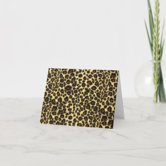 Leopard Print Note Cards (Front)