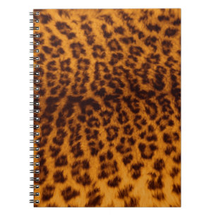 Leopard print notebook