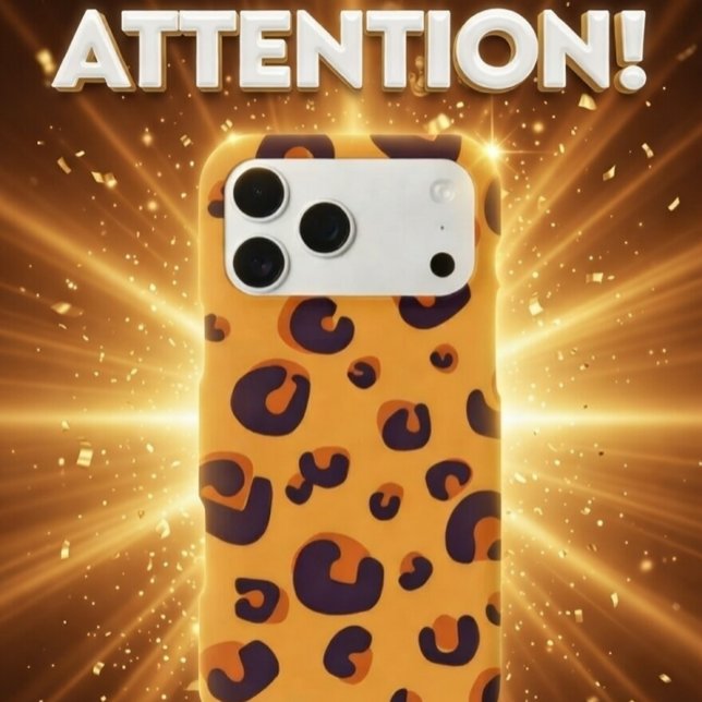 Leopard Print Orange Black Spots (Creator Uploaded)