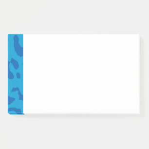 Leopard Print Pale Blues Post-it Notes