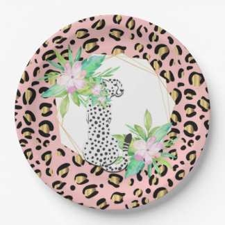 Leopard Print Party Plate
