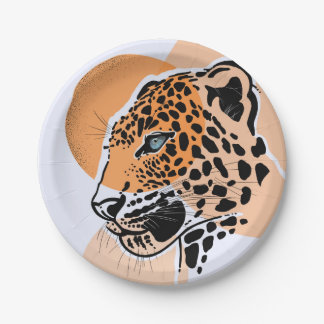 Leopard Print Party Plates 