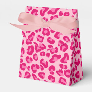 Leopard Print, Pastel Pink, Hot Pink and Fuchsia Favour Box