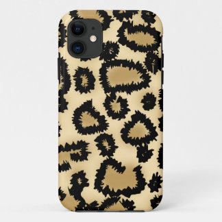 Leopard Print Pattern, Brown and Black. Case-Mate iPhone Case