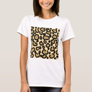 Leopard Print Pattern, Brown and Black. T-Shirt