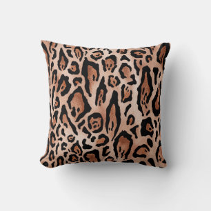 Leopard print pattern cushion