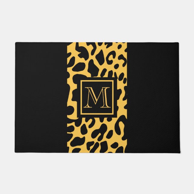 Leopard Print Pattern Doormat (Front)