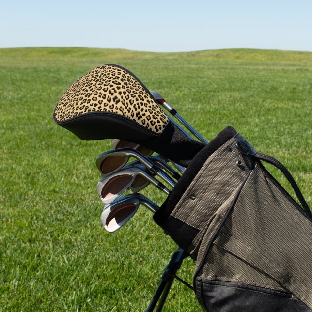 Leopard Print Pattern Golf Head Cover (In Situ)