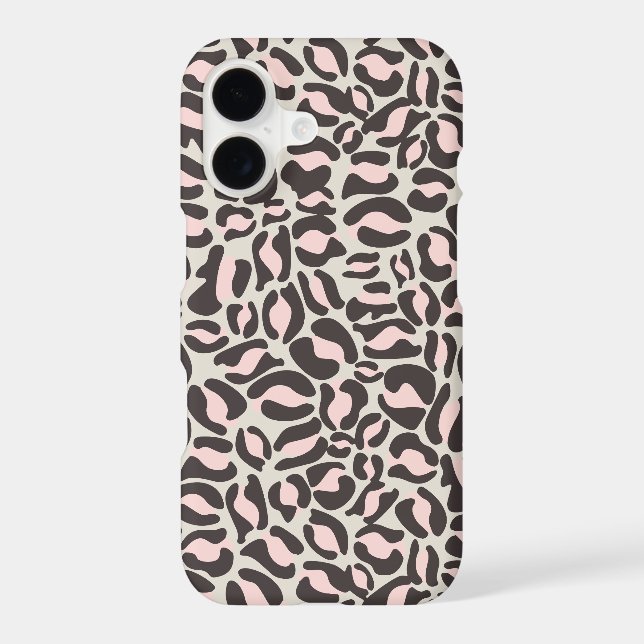 Leopard Print Pattern Jungle Pink (Back)