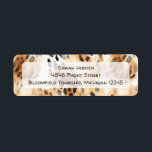 Leopard print pattern safari animal return address<br><div class="desc">Introducing watercolor Safari Animal Print Return Address Labels, an essential addition to your wild one safari jungle animals-themed birthday celebrations. These labels feature exquisite watercolor animal prints in soft brown tones, encapsulating the essence of the safari with tiger, leopard, and zebra skin patterns. Each design is carefully crafted to bring...</div>