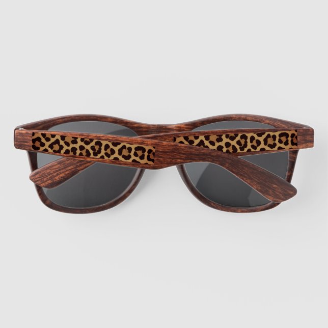 Leopard Print Pattern Sunglasses (Back)