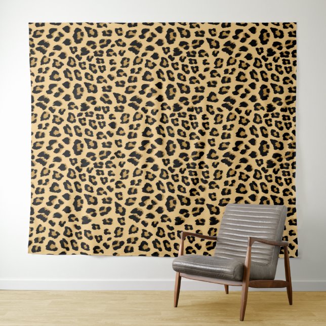 Leopard Print Pattern Tapestry (In Situ (Horizontal))