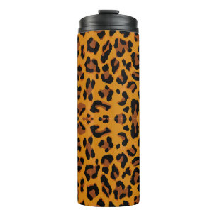 Leopard Print Pattern Thermal Tumbler
