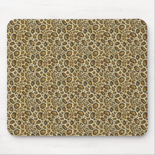 Leopard Print Pattern – Wild Animal Skin Design Mouse Pad