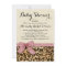 Leopard Print Pink Bow Girl Baby Shower Invitation