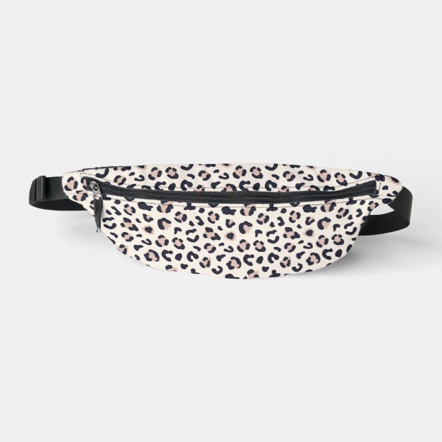 Leopard print pink  bum bags (Front)