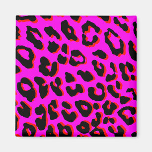 Leopard Print Pink Magnet
