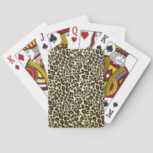 Leopard Print Poker Playing Cards
