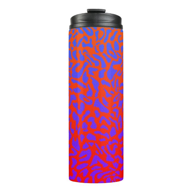 Leopard Print Psychedelic  Thermal Tumbler (Front)