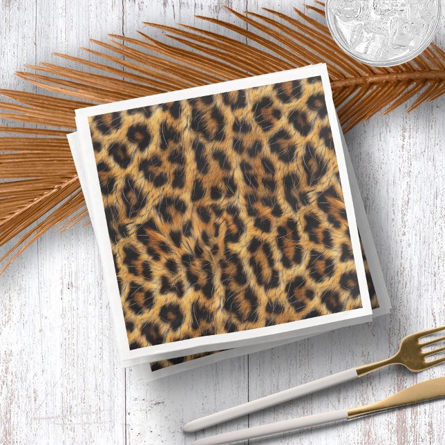 Leopard Print Safari Party Supplies ID1153 Napkin (Creator Uploaded)