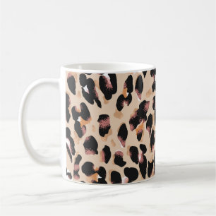 Leopard print seamless pattern coffee mug