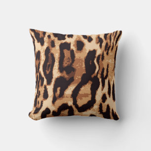 Leopard print seamless pattern cushion