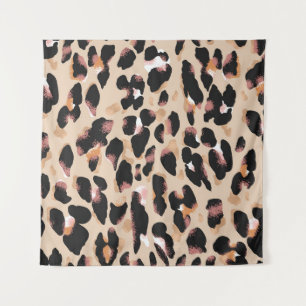 Leopard print seamless pattern tapestry