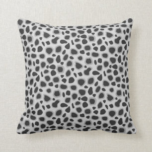 Leopard Print - Shades of Grey Cushion