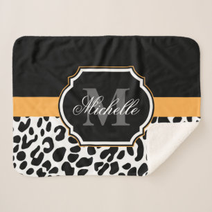 Leopard Print Sherpa Blanket