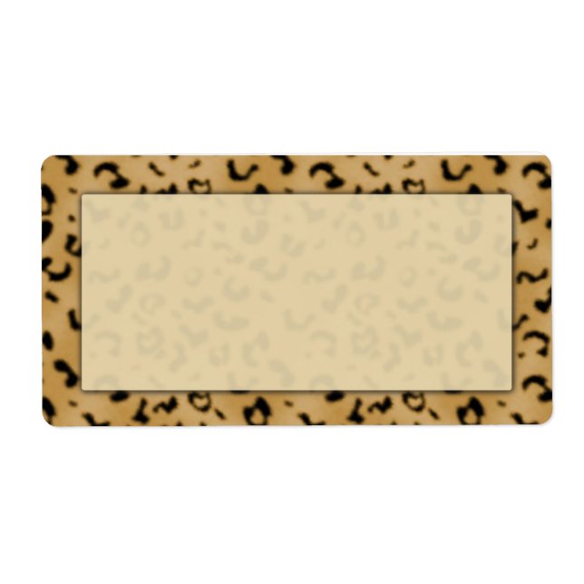 Leopard Print Shipping Labels (Front)