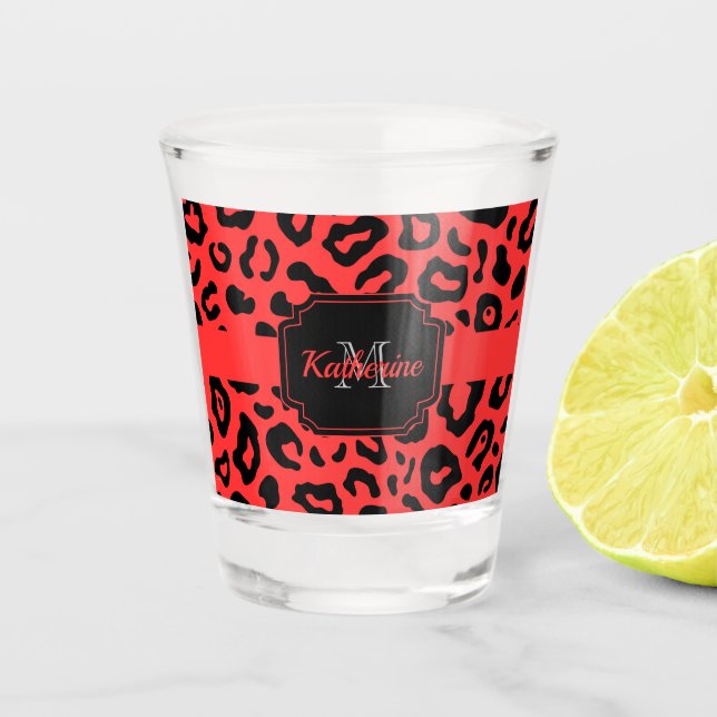 Leopard Print Shot Glass (Front)
