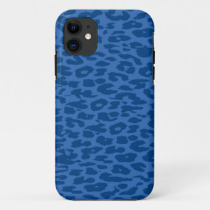 Leopard Print Skin Deep Blue Case-Mate iPhone Case