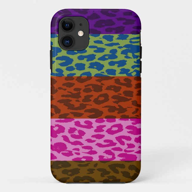 Leopard Print Skin Stripe Pattern 3 Case-Mate iPhone Case (Back)